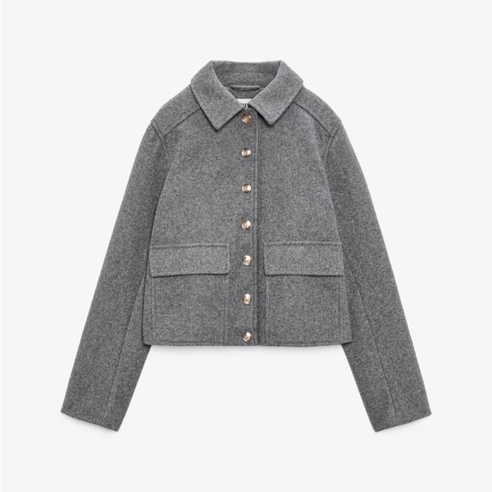 Zara Gold Button Jacket